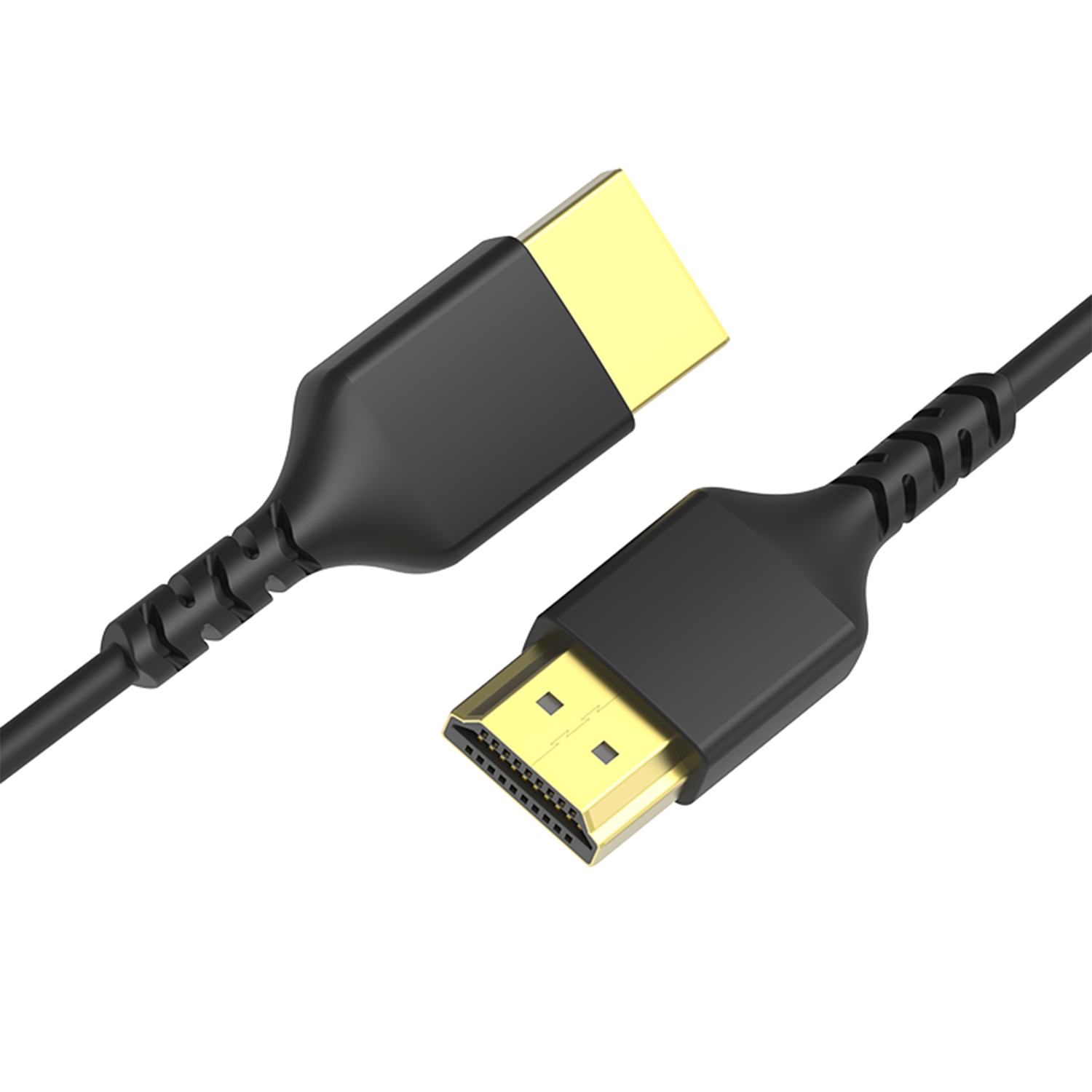 HDMI 2.1 超细TPE 高清视频线 公对公 直头/弯头